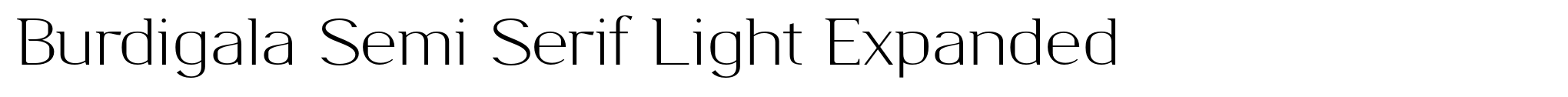Burdigala Semi Serif Light Expanded image